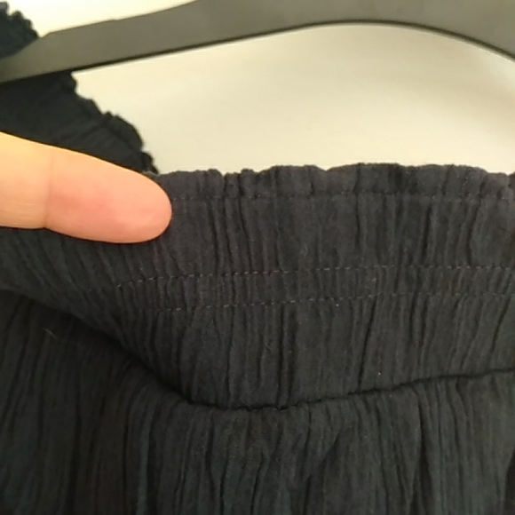 Summer skirt size M long lined skirt color dark blue - Picture 4 of 5